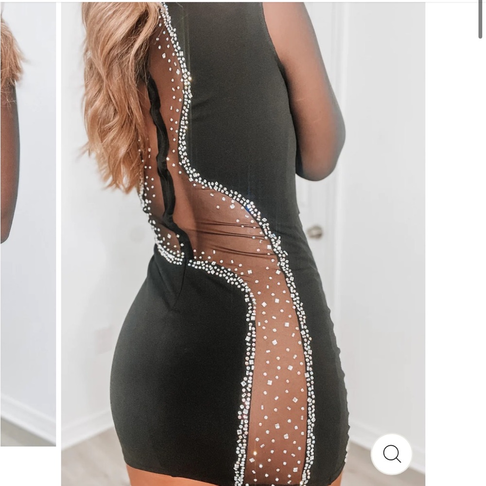 Black Bodycon Sequin Dress